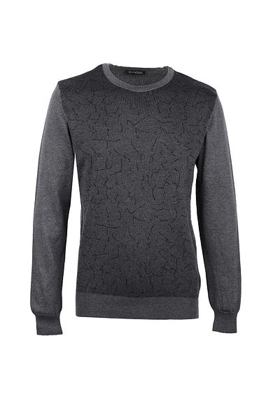 Diandor Men's Crew Neck Knitwear Sweater 2325073   - O.Grey