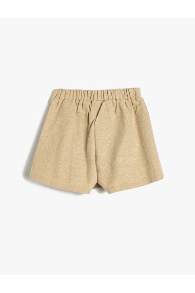 Koton Girl's Yellow Shorts Skirt - 5Wkg40044Aw