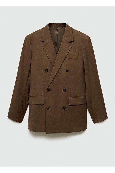 MANGO Man Double Breasted Button Slim Fit Blazer Jacket