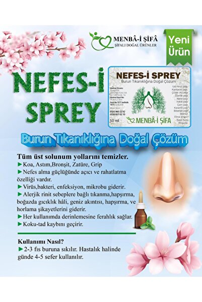 menbai sifa NEFES-İ SPREY  50 ML (BURUN SPREYİ)