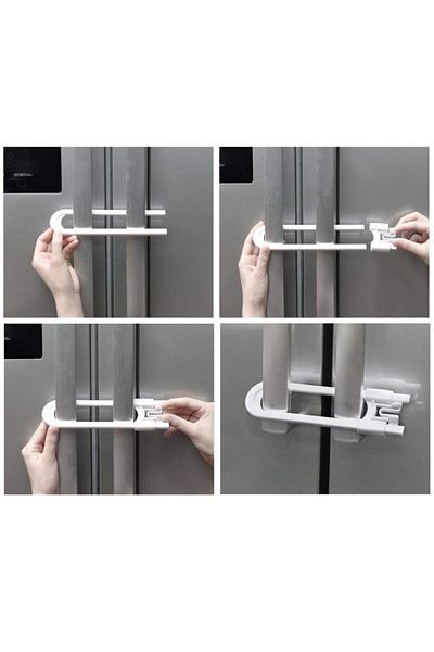 Çelik Express 2 Pack Child Baby Safety Rail Cabinet Lock - Safety 2 Pieces