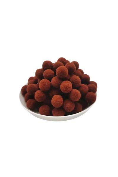 Yumuşakkeçe Brown Plush Pompom 2 Cm 50 Pieces