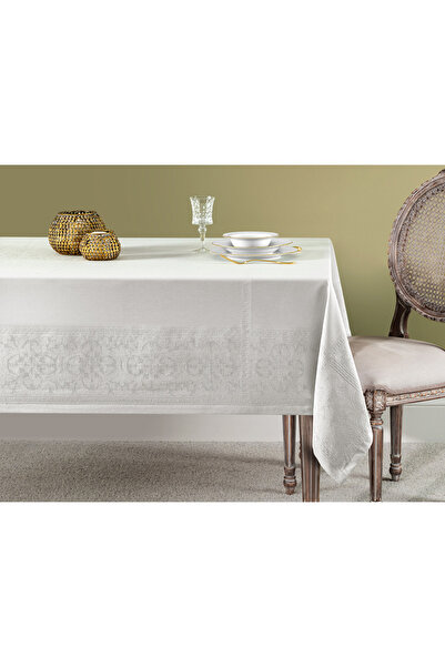 Madame Coco Moroccan Tablecloth - Light Grey - 160X300 cm