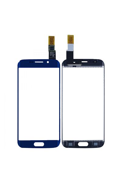 Nettech Teknonet Samsung Galaxy G925 S6 Edge Compatible Touch Lens with Film - Navy Blue