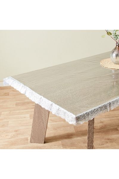 Home Box Crystallo Table Cover with Lace Border - 132x178 cm