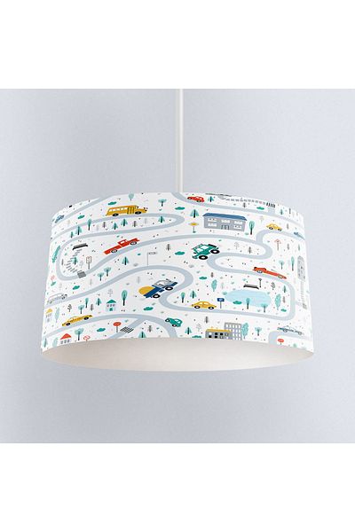 Else Dekor Car Riding Traffic Patterned Boy's Room Pendant Lamp Chandelier Model