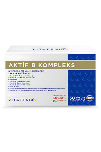 Vitafenix Aktif B Kompleks - Benfotiamin ve Tüm B Vitaminleri