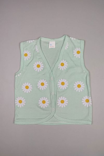 Peki Cotton Daisy Vest and Top Suede Sweater - Baby Add 5 Pay 4 Newborn Gift Retro 14873