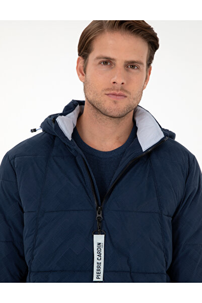 Pierre Cardin Lacivert Kapüşonlu Spor Mont 50291793-VR033