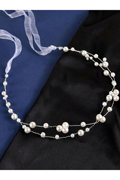 SHİNELİZE تاج أنيق للعرائس، تيجان الزفاف الريفية، تاج الزفاف مع اللؤلؤ