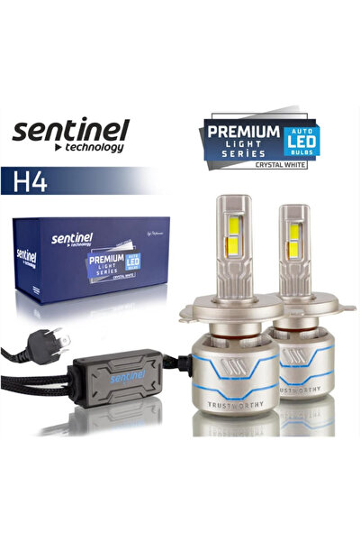 Sosyal Çarşı SENTİNEL PREMİUM SERİSİ H4 YENİ NESİL LED XENON FAR AMPUL TAKIMI 12V-24V KRİSTAL BEYAZ 15BİN LÜMEN