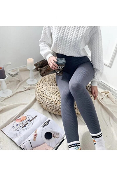 Ellimoody Високі та стягуючі трикотажні легінси з підтяжками - Фума