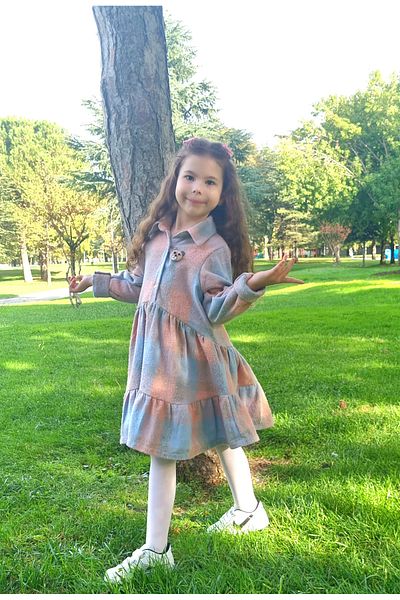 Veni Baby Girl's Lumberjack Dress