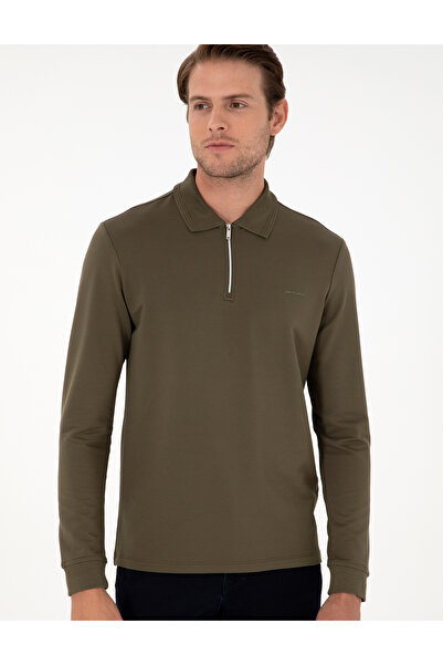Pierre Cardin Φούτερ Dark Khaki Regular Fit 50296504-VR111