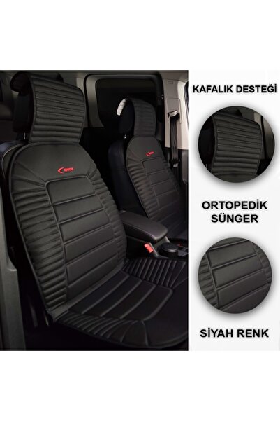 Lazer Store وسادة مقعد سيارة فاخرة مكونة من قطعتين متوافقة مع Audi Rs4 (أسود)