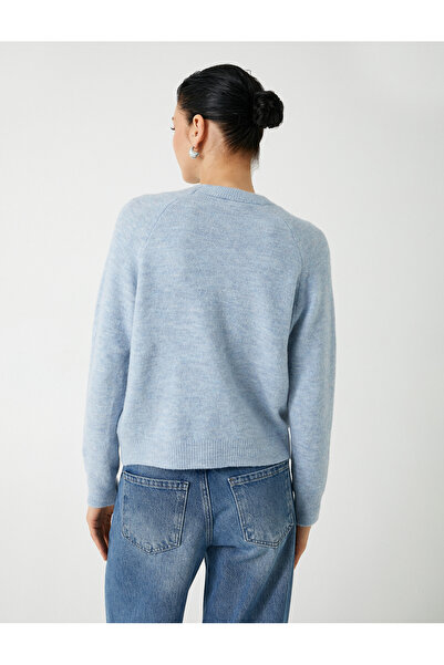 Koton Basic Triko Kazak Uzun Kollu Yumuşak Dokulu