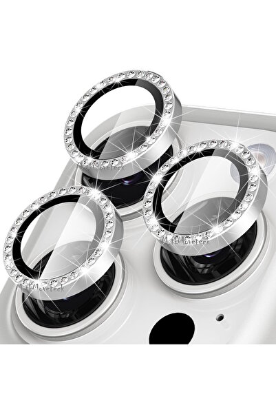 m.tk moveteck İphone 16 Pro & 16 Pro Max Uyumlu Kamera Lens Koruyucu Cam Parl...