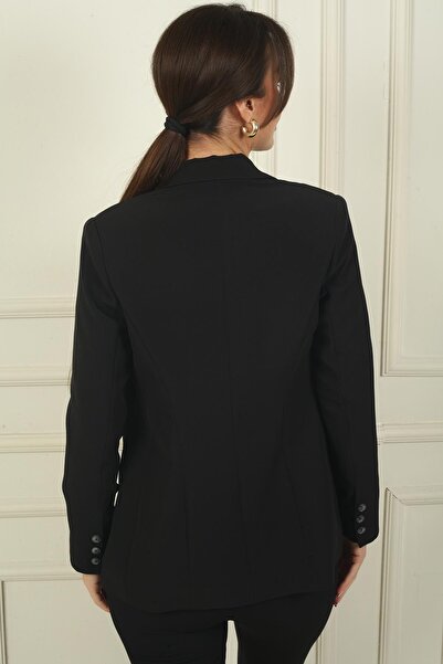 By Saygı Μπουφάν με μονό κουμπί γιακά Mona με επένδυση στο μπροστινό μέρος