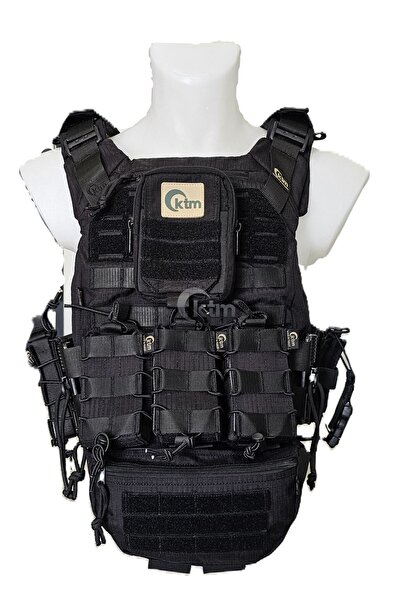 KTM KUYAK-ATA® Hücum Yeleği,Model-4, Siyah Renk