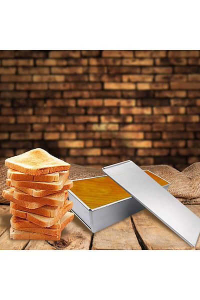 Nar kalıp Narkalıp Baton Toast & Bread Mold with Lid (10X10X20 CM) Stainless Steel