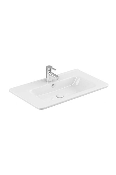 SANOVİT Sanovit Urban 80 cm Konsollu lavabo Beyaz Renk