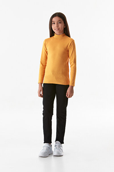 Fulla Moda Basic Dik Yaka Kız Çocuk Body