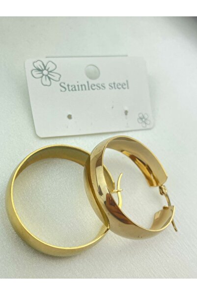 SEVVALERY Dazzle Model Küpe | Gold | Küpe | Rodyum Kaplama |halka Küpe|büyük Halka Küpe