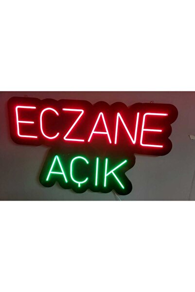 HM NEON LİGHT eczane neon tabela