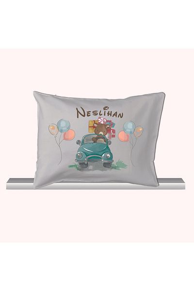 lupia Organic Name Printed 100% Cotton Baby Pillow Case
