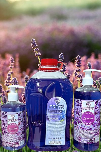 FREYR 3 Pack Moisturizing Liquid Hand Soap - Extra Lavender Perfumed (2500Ml-750Ml-500Ml)