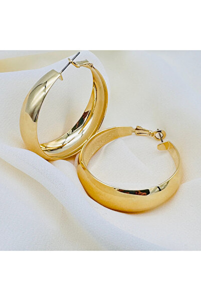 SEVVALERY Dazzle Model Küpe | Gold | Küpe | Rodyum Kaplama |halka Küpe|büyük Halka Küpe