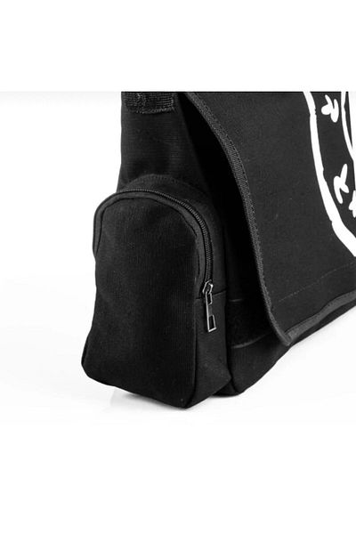 DEEFWEAR Geanta Messenger Model Canvas Totoro Culoare Neagra -mingalondon