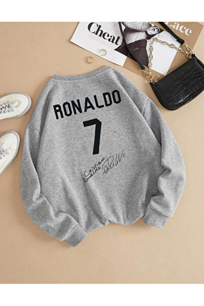 Massgai Hanorac oversize unisex Cristiano Ronaldo Cr7 - Decolteu, Design imprimat cu semnătură