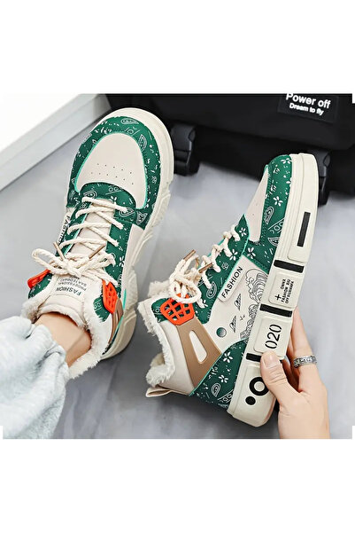 Yasee Kış Modası Sneaker Sıcak Peluş Astar, Dış Mekan & Sokak Giyimi