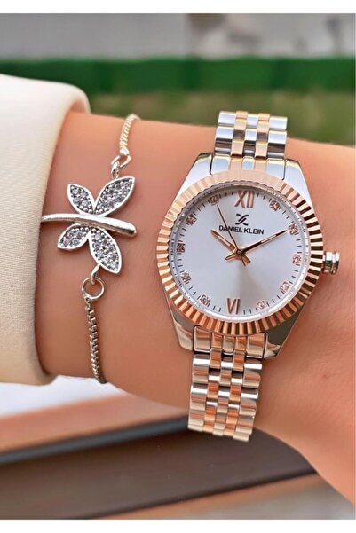 Daniel Klein Mrd11242 Minimal Spor Modern Kadın Kol Saati Bileklik Hediyeli