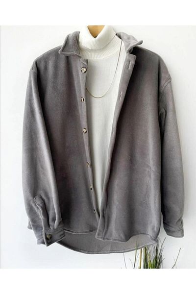 Beybun boutique Unisex Ανδρικό ασορτί πουκάμισο Fleece Jacket