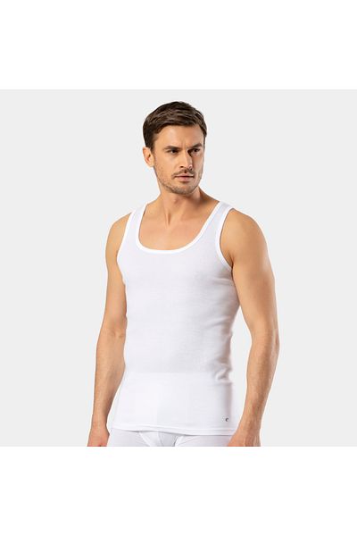 NazikEndam Cachare U Neck Undershirt 1401/White