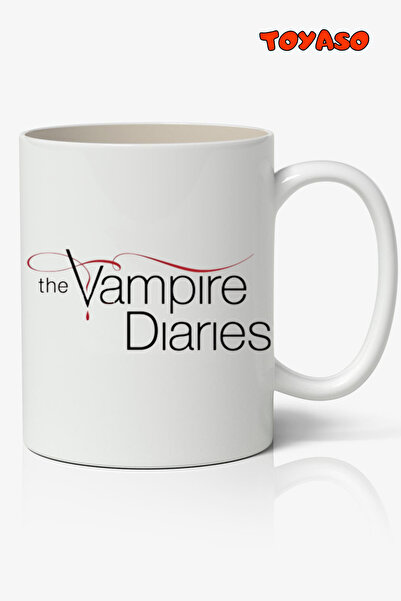 Toyaso The Vampire Diaries Temalı Beyaz Kupa Bardak Arkadaşa Sevgiliye Hediye