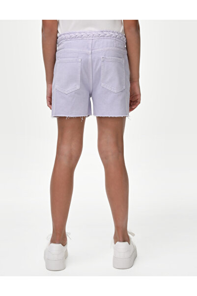 Marks & Spencer Saf Pamuklu Denim Şort (6-16 Yaş)