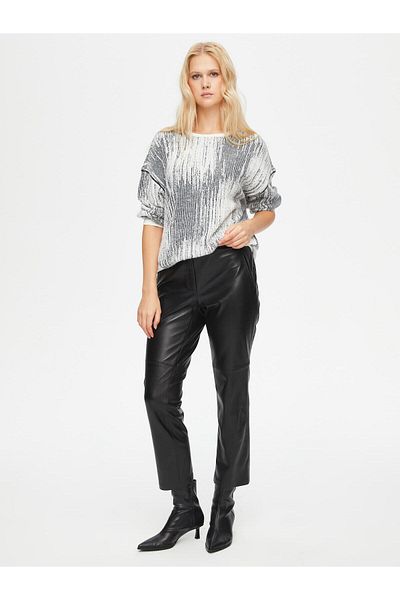 Faik Sönmez Knitwear Look Round Neck Sweatshirt 69511