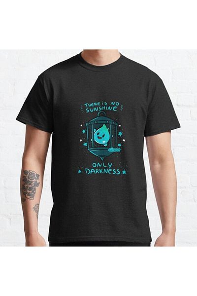 ZOKAWEAR Tricou cu imprimeu unisex Lumalee, nu există soare, doar întuneric