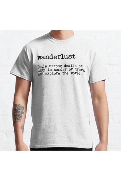 ZOKAWEAR Μπλουζάκι Loose Fit Unisex Wanderlust Design με στάμπα