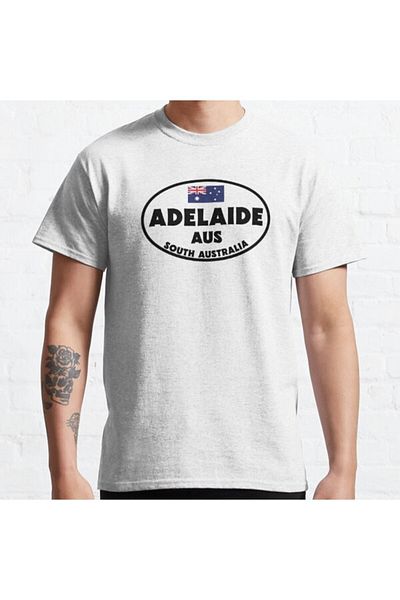 ZOKAWEAR Μπλουζάκι Loose Fit Unisex Adelaide Australia South Australia με τυπωμένο σχέδιο