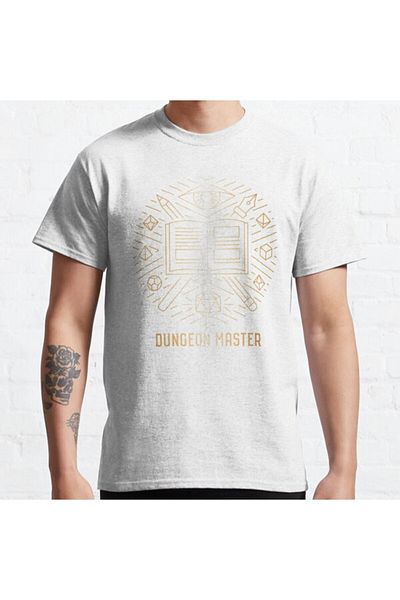 ZOKAWEAR Μπλουζάκι Loose Fit Unisex Dungeon Master Gold με στάμπα