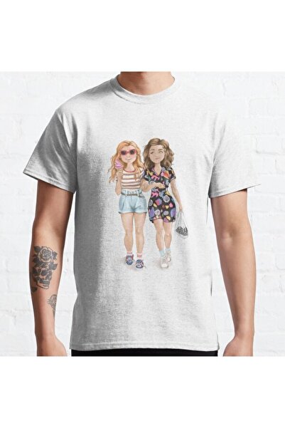 ZOKAWEAR Široka unisex majica sa dizajnom "Cute Eleven And Max Stranger Thing...