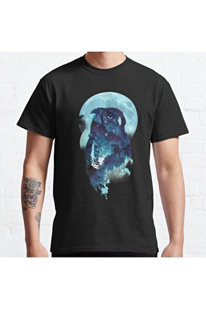 ZOKAWEAR Μπλουζάκι Loose Fit Unisex Midnight Owl με στάμπα