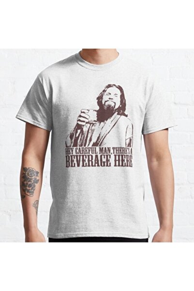 ZOKAWEAR Tricou cu imprimare unisex The Big Lebowski Careful Man There's a Be...