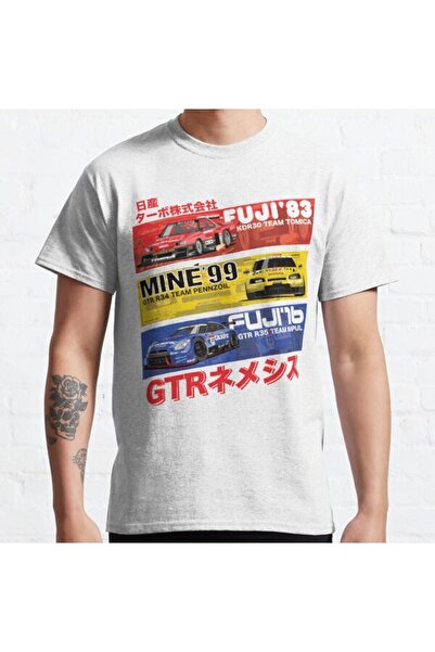 ZOKAWEAR Μπλουζάκι Loose Fit Unisex Nissan Gtr History Design με στάμπα