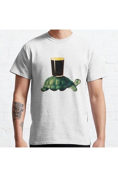ZOKAWEAR Μπλουζάκι Loose Fit Unisex Guinness Turtle με στάμπα