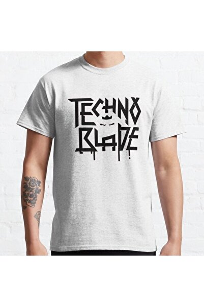 ZOKAWEAR Široka unisex majica sa dizajnom logotipa Technoblade Štampano